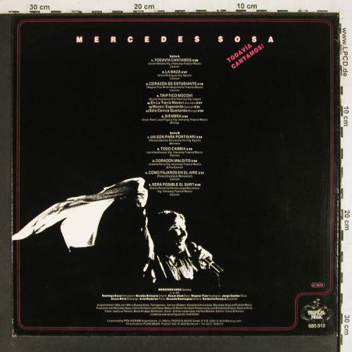 Sosa,Mercedes: Todavia Cantamos!, Tropical Music(680.012), D, 1986 - LP - V7755 - 7,50 Euro