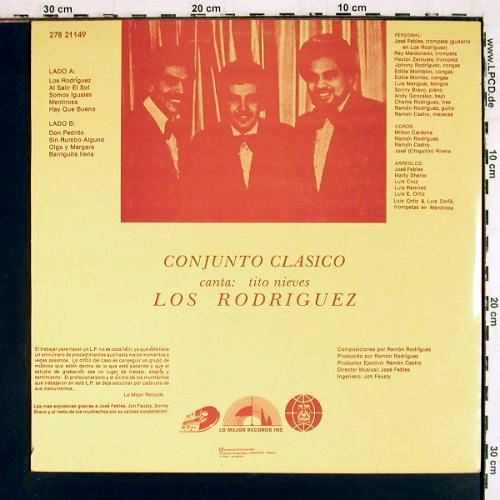 Los Rodriguez: Conjunto Clasico, Zeida&sol;Lo Mejor Records (278 21149), Colombia, 1987 Typ: LP Best.-Nr.: V7876 Preis: 20,00 Euro.