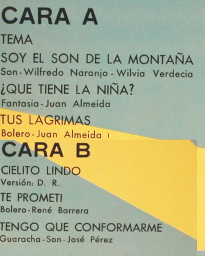 Orquesta  Original de Manzanillo: Same, Siboney (LD-3880), Cuba, 1981 Typ: LP Best.-Nr.: Y292 Preis: 12,50 Euro.