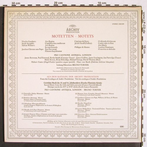 V.A.Ave Regina: Nicolas Gombert...Philippede Monte, Archiv (2533 361), D, m /vg+, 1977 Typ: LP Best.-Nr.: K1319 Preis: 5,00 Euro