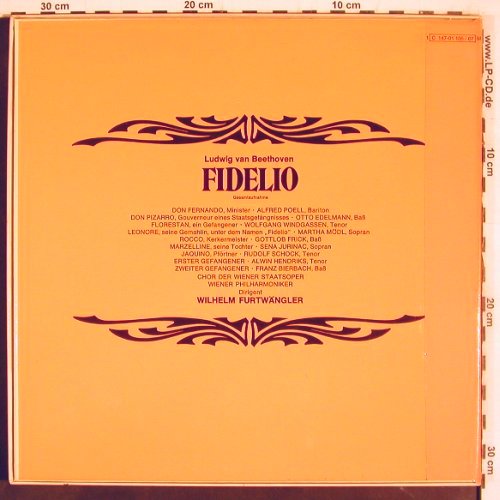 Beethoven,Ludwig van: Fidelio ,Box, Gesamtaufn. Mono, Dacapo(C 147-01 105/7), D,co, 1972 - 3LP - K1383 - 17,50 Euro