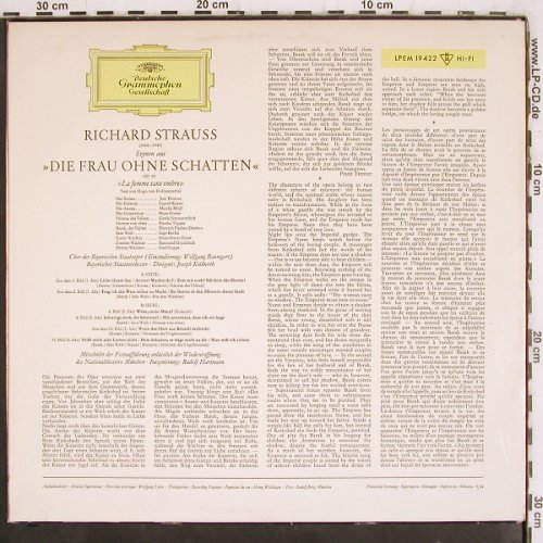 Strauss,Richard: Die Frau ohne Schatten-Szenen, D.Gr. (LPEM 19 422), D, Mono, 1964 Typ: LP Best.-Nr.: K1386 Preis: 9,00 Euro