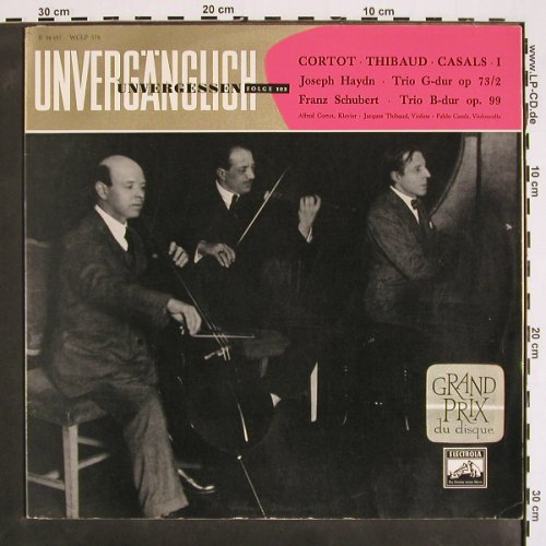 Haydn,Joseph / Schubert: Trio Klavier,Violine & Violoncello, Electrola, Folge 103 (E 80 487), D,vg+/m- Typ: LP Best.-Nr.: K1390 Preis: 9,00 Euro