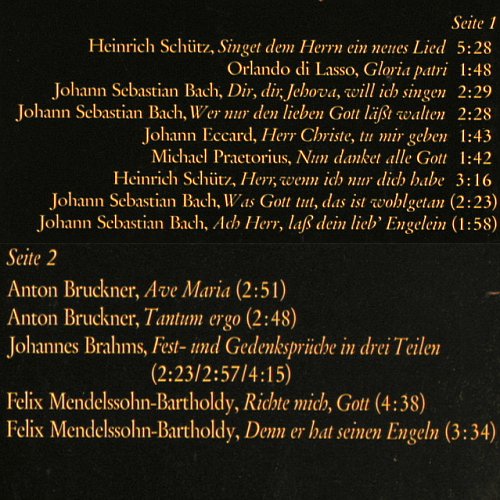 Stuttgarter Hymnus-Chorknaben: Chormusik aus vier Jahrhunderten, Intercord (29 726-1 K), D Typ: LP Best.-Nr.: K1396 Preis: 7,50 Euro