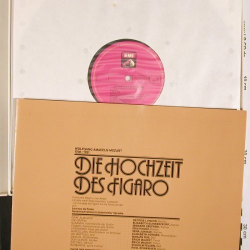 Mozart,Wolfgang Amadeus: Die Hochzeit des Figaro, Box, EMI (C 147-01 751/53), D,Mono,Ri Typ: 3LP Best.-Nr.: K1400 Preis: 14,00 Euro