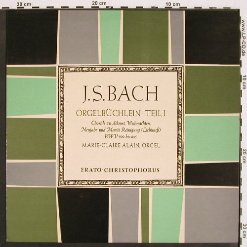 Bach,Johann Sebastian: Orgelbüchlein Teil1,BWV 599 bis 616, Christophorus(CGLP 73 709), D, Mono, 1962 - LP - K1407 - 9,00 Euro