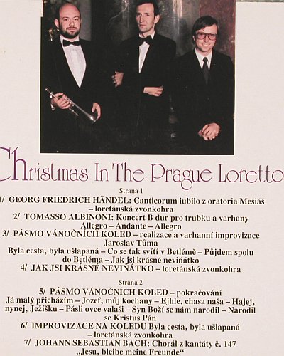 V.A.Christmas in the Prague Loretto: Vanoce v Lorete, Händel... Bach, Muzeum Hlavniho Mesta P.(M1 0005 1-211), CZ,Booklet, 1990 - LP - K1419 - 6,00 Euro