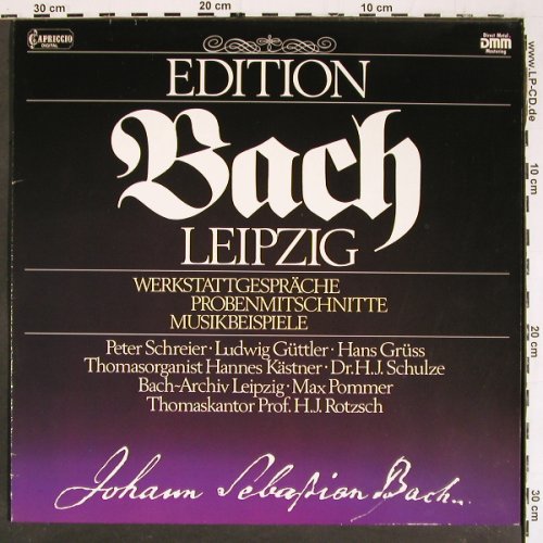 Bach,Johann Sebastian: Werkstattgespräche, Probenmitschn., Capriccio (41 582 8), D,Club Ed., 1984 Typ: LP Best.-Nr.: K1433 Preis: 7,50 Euro