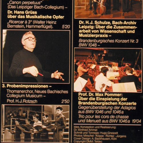 Bach,Johann Sebastian: Werkstattgespräche, Probenmitschn., Capriccio (41 582 8), D,Club Ed., 1984 Typ: LP Best.-Nr.: K1433 Preis: 7,50 Euro