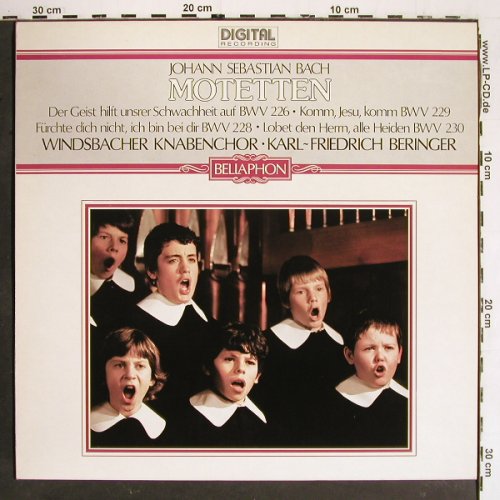 Bach,Johann Sebastian: Motetten BWV 226,228,229,230, Bellaphon (680-01-011), D, 1982 Typ: LP Best.-Nr.: K1438 Preis: 6,00 Euro