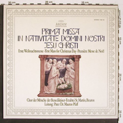 Mönche der Benediktiner-Erzabtei: St.Martin, Beuron,Prima Missa(1959), Archiv (198 153), D, Ri, Foc Typ: LP Best.-Nr.: K1444 Preis: 6,00 Euro