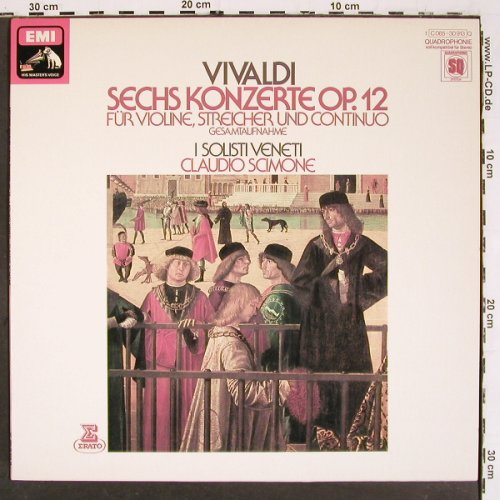 Vivaldi,Antonio: Sechs Konzerte,Violine,Streicher..., EMI /Erato Serie (C 065-30 913 Q), D, 1976 Typ: LP Best.-Nr.: K1454 Preis: 7,50 Euro