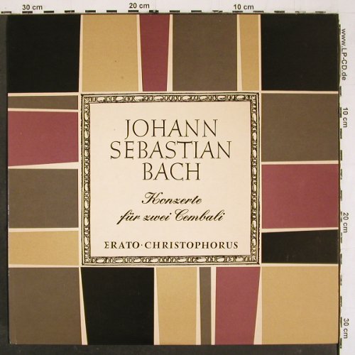 Bach,Johann Sebastian: Konzerte f. 2 Cembali,BWV 1060-1062, Christophorus (CGLP 75 756), D, Mono Typ: LP Best.-Nr.: K1470 Preis: 9,00 Euro