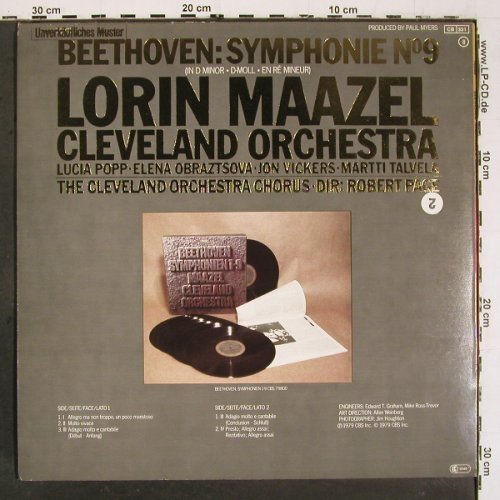 Beethoven,Ludwig van: Symphonie No.9 , d-minor, CBS Masterworks (76 999), D, 1979 Typ: LP Best.-Nr.: K1471 Preis: 6,00 Euro