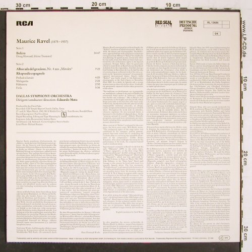 Ravel,Maurice: Bolero / Rapsodie Esp. / Alborada.., RCA Red Seal (RL 13686), D, 1980 Typ: LP Best.-Nr.: K1476 Preis: 6,00 Euro.