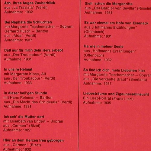 Wittrisch,Marcel: Das Goldene Buch d.großen Stimmen, Historia (H-663/664), D, Foc Typ: 2LP Best.-Nr.: K1486 Preis: 9,00 Euro.