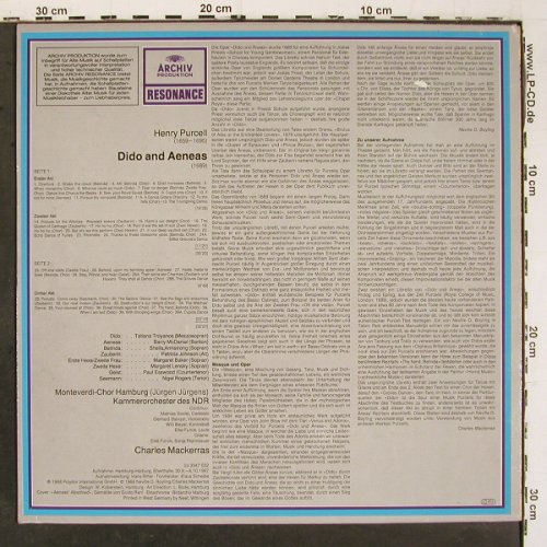 Purcell,Henry: Dido and Aeneas (1967), Archiv Resonance (2547 032), D, Ri Typ: LP Best.-Nr.: K1492 Preis: 7,50 Euro.