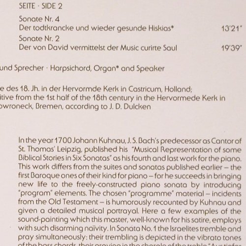 Kuhnau,Johann: Biblische Sonaten 1,2,4,5, Teldec(6.43031 AQ), D, 1984 - LP - K1504 - 9,00 Euro