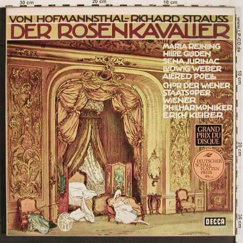 Strauss,Richard: Der Rosenkavalier, Box, Decca (6.35001), D, Ri, 1975 Typ: 4LP Best.-Nr.: K1507 Preis: 14,00 Euro.