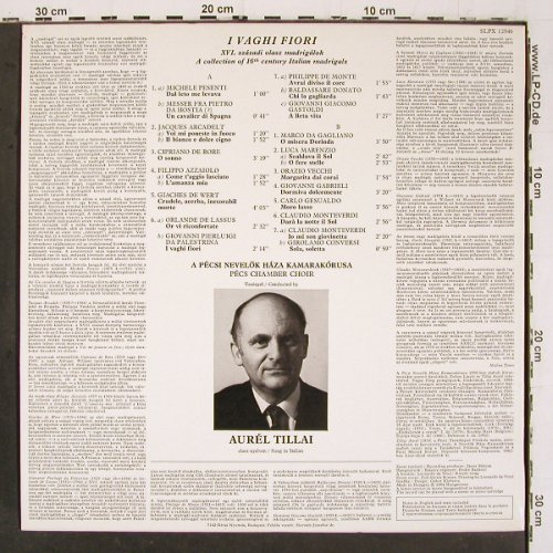 V.A.Italian Madrigals: A Collection of 16-th Century, Hungaroton(SLPX 12546), H, 1984 - LP - K1516 - 7,50 Euro