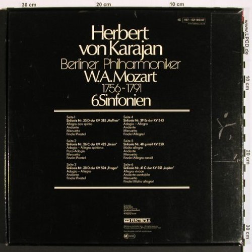 Mozart,Wolfgang Amadeus: 6 Sinfonien, Box, EMI(197-02 145/47), D, 1971 - 3LP - K1553 - 9,00 Euro