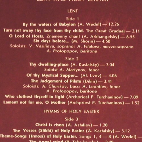 V.A.Millenium Of Baptism In Russia: Hymns Of The Russian Orthodox Churc, Melodia (A90 00297 006), USSR, 1989 Typ: 2LP Best.-Nr.: K1554 Preis: 7,50 Euro.