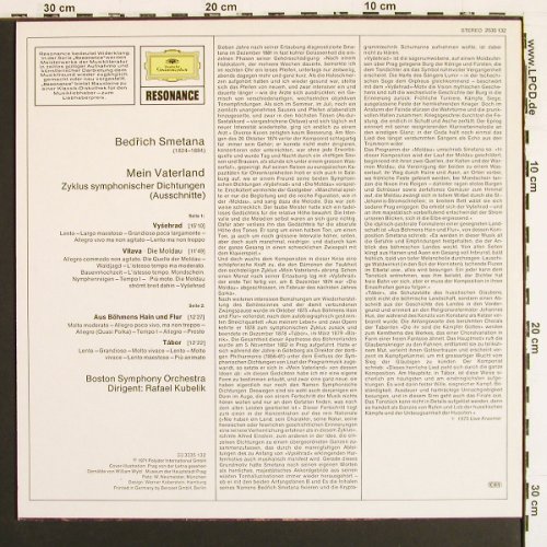 Smetana,Friedrich: Die Moldau, D.Gr. Resonance (2535 132), D, 1971 Typ: LP Best.-Nr.: K1585 Preis: 5,00 Euro.