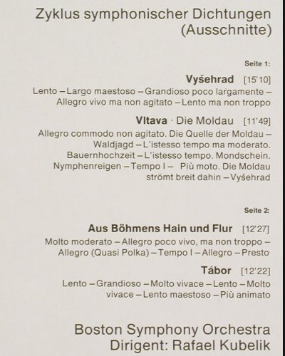 Smetana,Friedrich: Die Moldau, D.Gr. Resonance (2535 132), D, 1971 Typ: LP Best.-Nr.: K1585 Preis: 5,00 Euro.