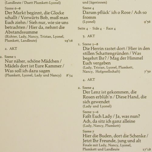 Flotow,Friedrich von: Martha, Foc, Historische Aufn.1944, BASF (22 21997-6), D, Mono, 1974 Typ: 2LP Best.-Nr.: K1609 Preis: 6,00 Euro.