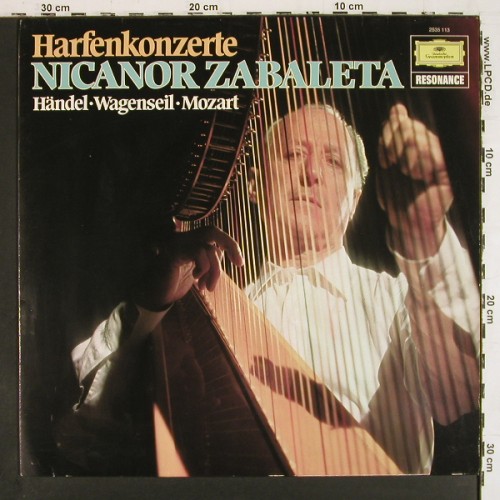 Zabaleta,Nicanor: Harfenkonzerte, op.4 Nr.6, KV 299, D.Gr. Resonance (2535 113), D Typ: LP Best.-Nr.: K1648 Preis: 9,00 Euro.