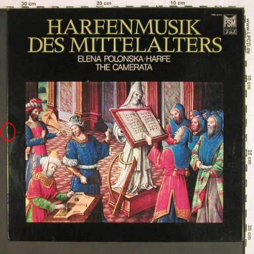 V.A.Harfenmusik des Mittelalters: Elena Polonska,Harfe. The Camerata, FSM (FSM 53 016), D,mint&sol;vg+ Typ: LP Best.-Nr.: K1663 Preis: 12,50 Euro.