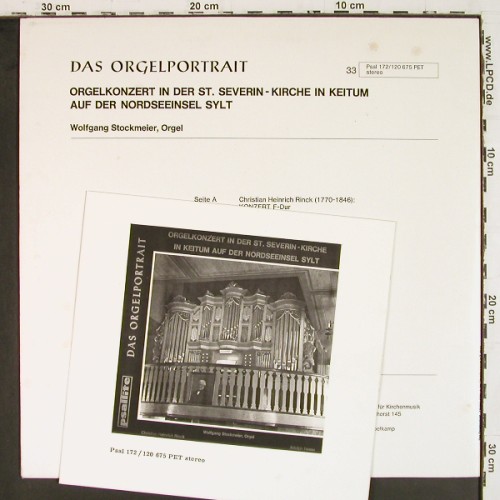 Stockmeier,Wolfgang: Christian H.Rinck, Adolph Hesse, Psallite Orgelportrait(PSAL 172/120675), D,  - LP - K1676 - 20,00 Euro