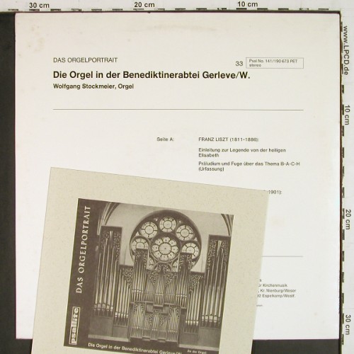 Stockmeier,Wolfgang: Franz Liszt / Joseph Rheinberger, Psallite Orgelportrait(PSAL 141/190673), D,  - LP - K1682 - 20,00 Euro