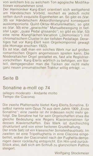 Stockmeier,Wolfgang: Sigfrid Karg-Elert, Psallite Orgelportrait(PSAL 194/150677), D,  - LP - K1689 - 20,00 Euro