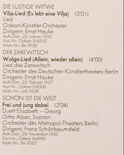 Tauber,Richard / Franz Lehar: Dokument einer Freundschaft, EMI (027-45 035), D Typ: LP Best.-Nr.: K545 Preis: 7,50 Euro.