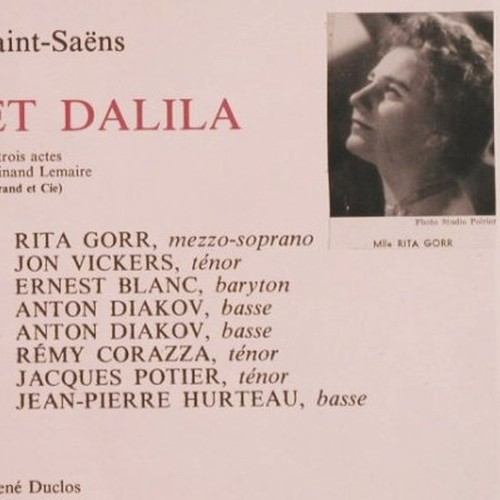 Saint-Saens,Camille: Samson et Dalila,Box, EMI (2C 167-12837-9), F Typ: 3LP Best.-Nr.: L5709 Preis: 15,00 Euro.