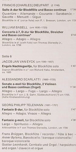 Br&uuml;ggen,Frans: 17 Blockfl&ouml;ten, Box, Telefunken/Das Alte Werk(SMA 25 073-T1-3), D, 1972 - 3LP - L6066 - 17,50 Euro