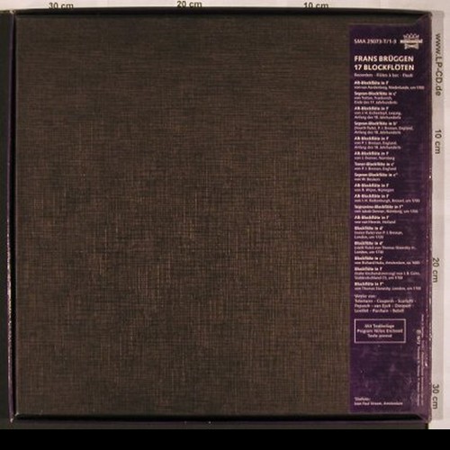 Br&uuml;ggen,Frans: 17 Blockfl&ouml;ten, Box, Telefunken/Das Alte Werk(SMA 25 073-T1-3), D, 1972 - 3LP - L6066 - 17,50 Euro