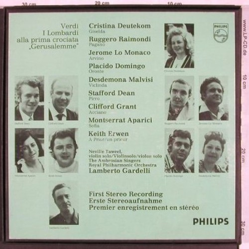 Verdi,Giuseppe: I Lombardi Alla 1a Crociata, Box, Philips (6703 032), NL, 1972 Typ: 3LP Best.-Nr.: L7485 Preis: 14,00 Euro.