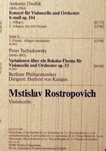 Rostropovich,Mstislav: Konzerte f&uuml;r Violoncello u.Orch,Box, D.Gr. Präsent(2726 519), D, 1981 - 2LP - L9261 - 9,00 Euro