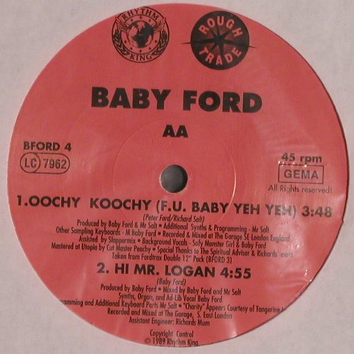 Baby Ford feat Oochy Koochy: Children Of The Revolution+2, stoc, BFord 4 (M1-268), D, 1988 Typ: 12" Best.-Nr.: V2527 Preis: 5,00 Euro