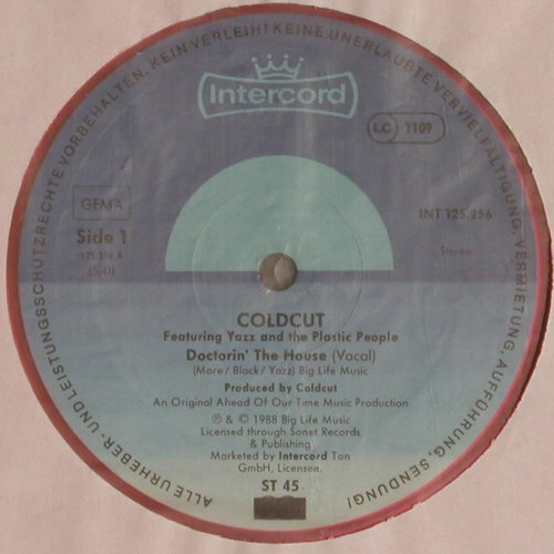 Coldcut: Doctorin'the House*2, orange Vinyl, Big Life (INT 125.256), D, m-/vg+, 1988 Typ: 12" Best.-Nr.: V2528 Preis: 4,00 Euro