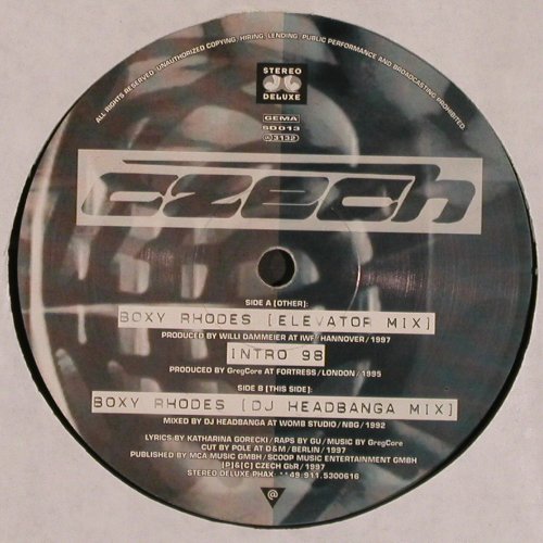 Czech: Boxy Rhodes*2 mx / Intro 98, Stereo Deluxe(), D, 1997 - 12inch - V4950 - 5,00 Euro
