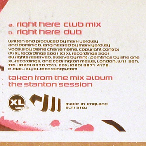 Stanton Warriors: Right Here*2, FS-New, sealed, XL Rec. (XLT131), UK, 2001 Typ: 12" Best.-Nr.: V5087 Preis: 9,00 Euro