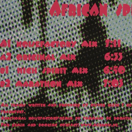Merrow: African Spirit*4, Organic (ORG 011), D, 2001 Typ: 12" Best.-Nr.: V5090 Preis: 6,00 Euro