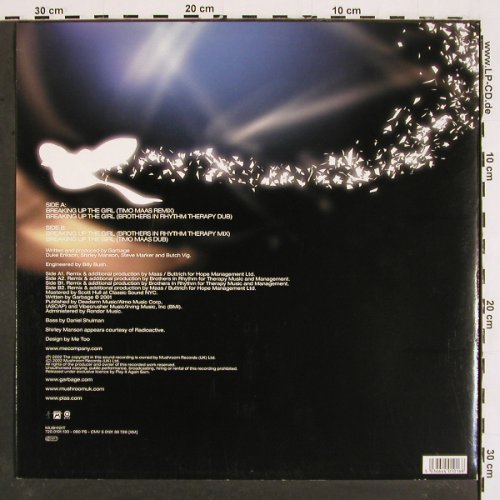 Garbage: Breaking Up The Girl*4, remixes, Mushroom (MUSH 101T), UK, 2002 Typ: 12" Best.-Nr.: V5158 Preis: 6,00 Euro