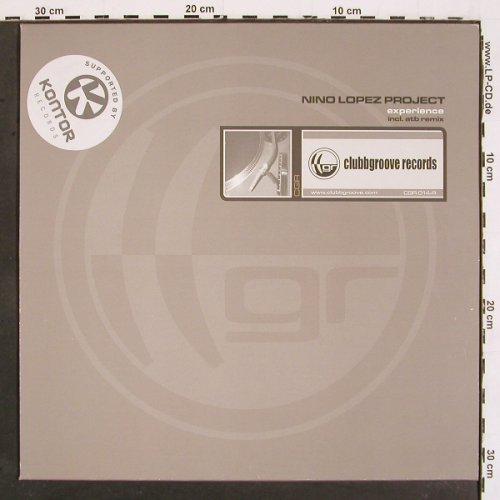 Lopez Project,Nino: Experience*3, atb rmx, Clubgroove Recoords (CGR 014-R), D, 2001 Typ: 12" Best.-Nr.: V5385 Preis: 6,00 Euro
