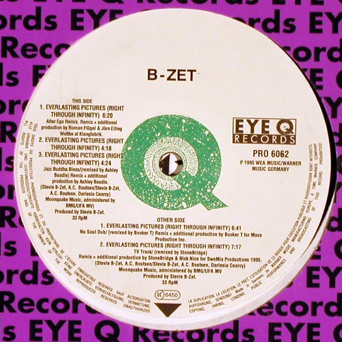 B-ZET: Evelasting Picture*5, FLC, EYE Q, Promo(pro 6062), D, 1995 - 12inch - V6119 - 4,00 Euro
