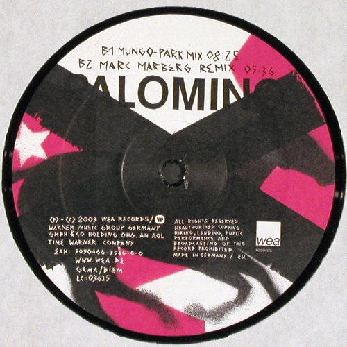 Palomino: Perfect Accident (Ifeel Again)*4, WEA (5050466-3546-00), D, 2003 Typ: 12" Best.-Nr.: V6374 Preis: 5,00 Euro.