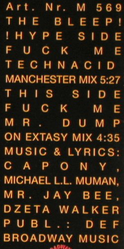 Bleep,The: Fuck Me*2, !Hype(M 569), D, 1991 - 12inch - V6561 - 5,00 Euro